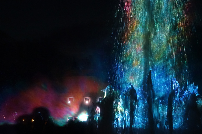 illuminated fountain