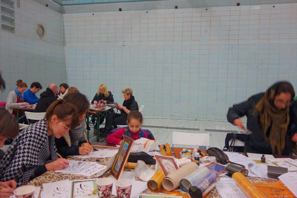 workshops in the former swimming pool at STATTBAD