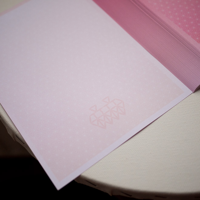 Personalized Notepads (back)・オリジナル便箋（裏）